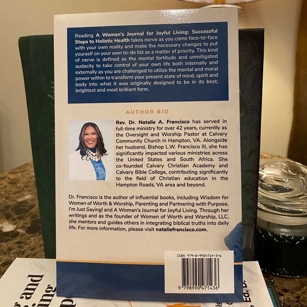 A Woman's Journal for Joyful Living (A book written by Dr. Natalie A. Francisco) - Picture 4 of 8